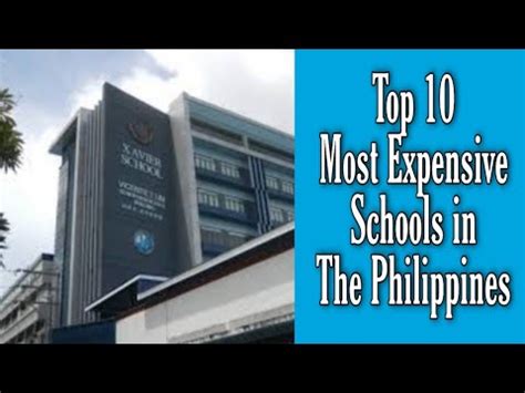 Most Expensive Schools in the Philippines in 2024 .